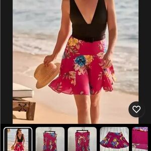 Ralph Lauren Pink Skater Mini Skirt with Lining